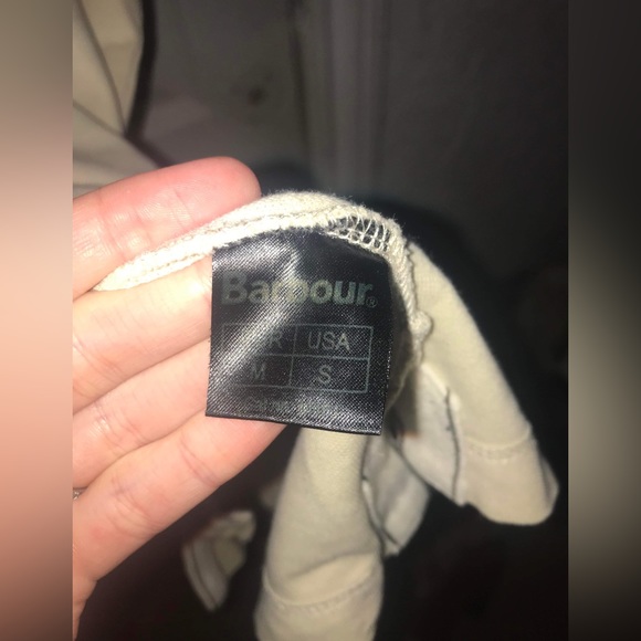 Vintage Mens beige Barbour polo shirt - Picture 4 of 5